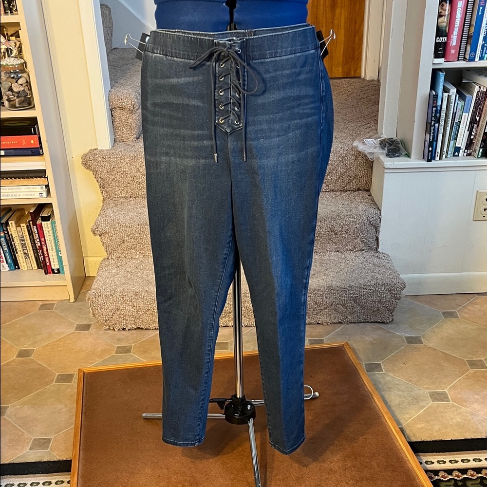 Cut American Eagle Front Tie Jeans Size 16